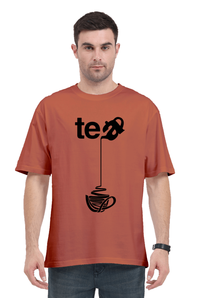 Tea Design Unisex Over sized T-shirts - My Store